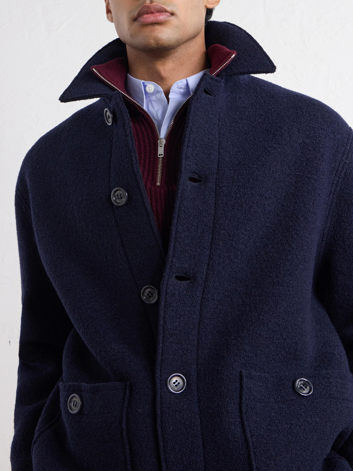 Virgin Wool-Bouclé Jacket