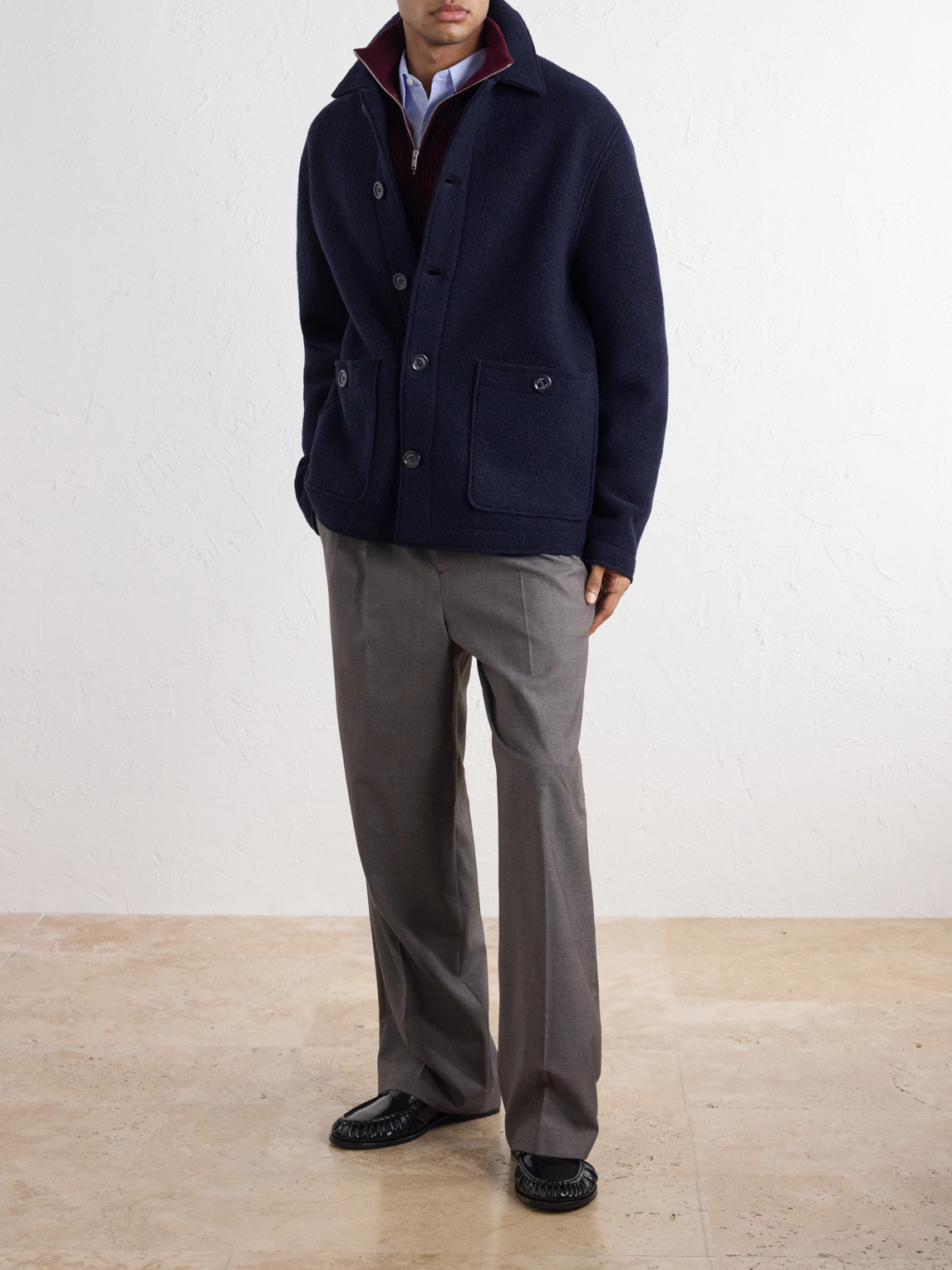 Virgin Wool-Bouclé Jacket