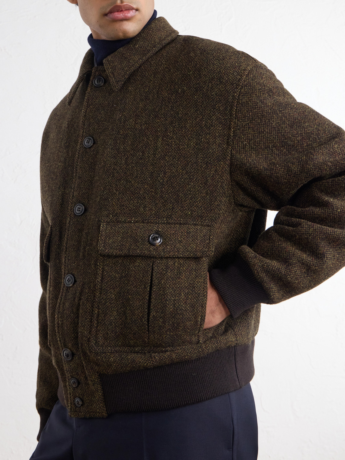 Colin Virgin Wool Bomber Jacket