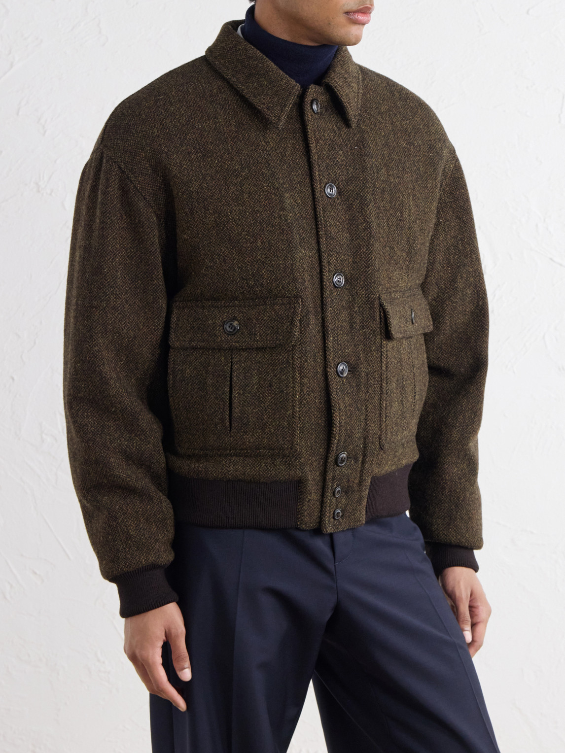 Colin Virgin Wool Bomber Jacket