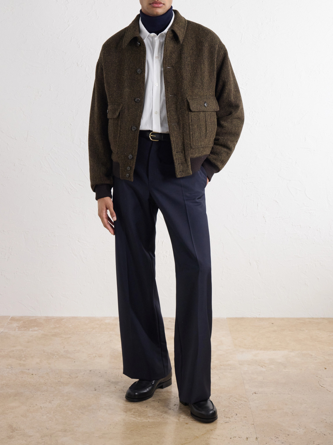 Colin Virgin Wool Bomber Jacket