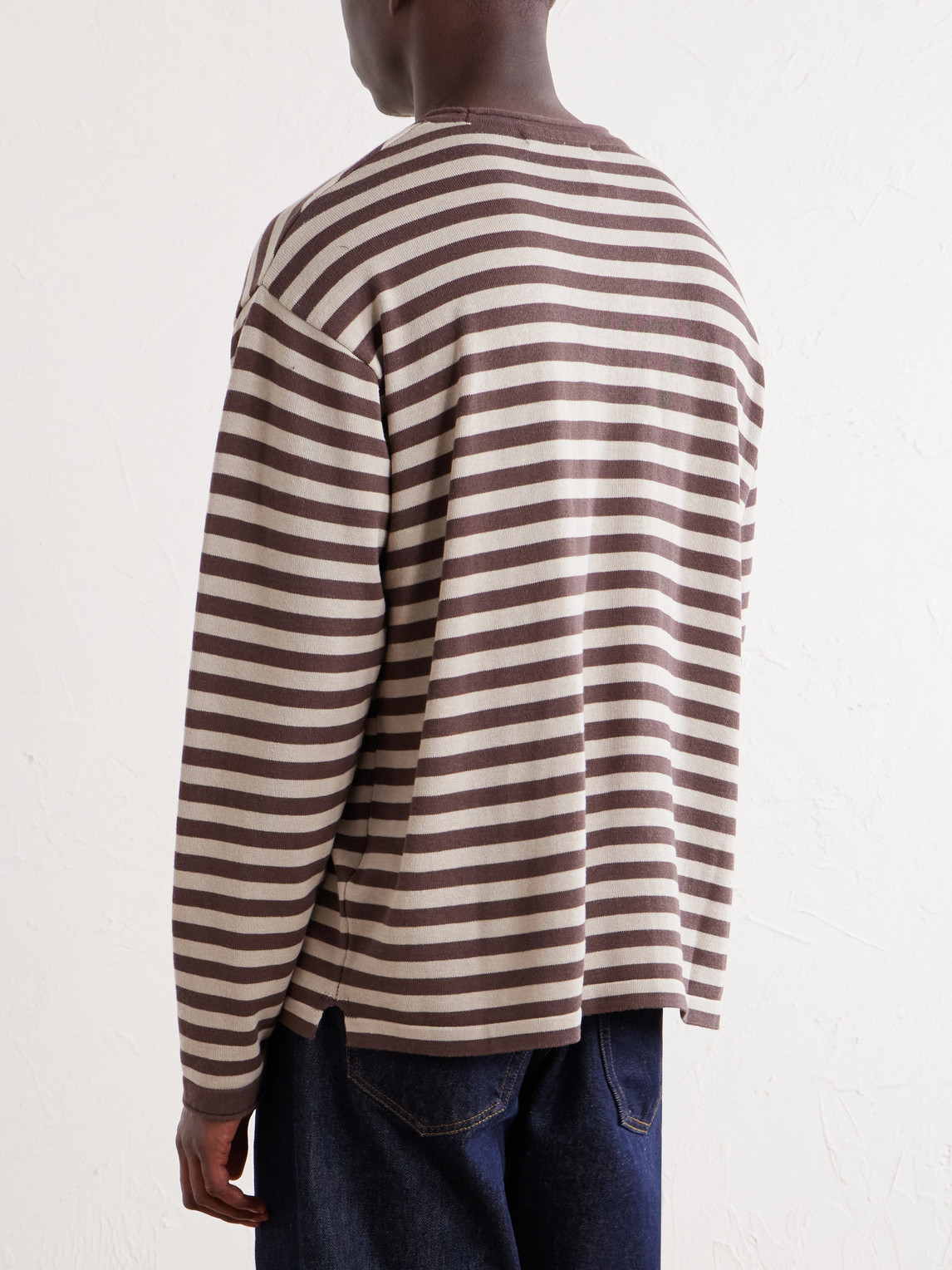 Striped Cotton-Blend T-Shirt