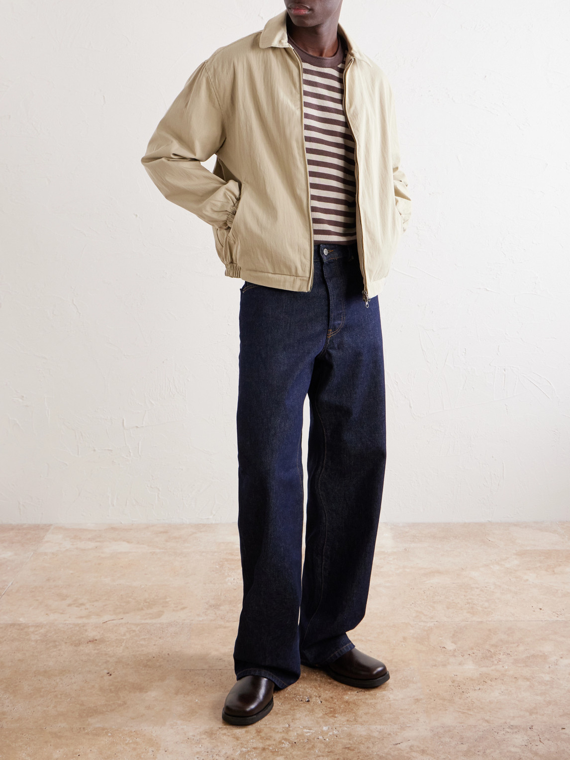 Striped Cotton-Blend T-Shirt