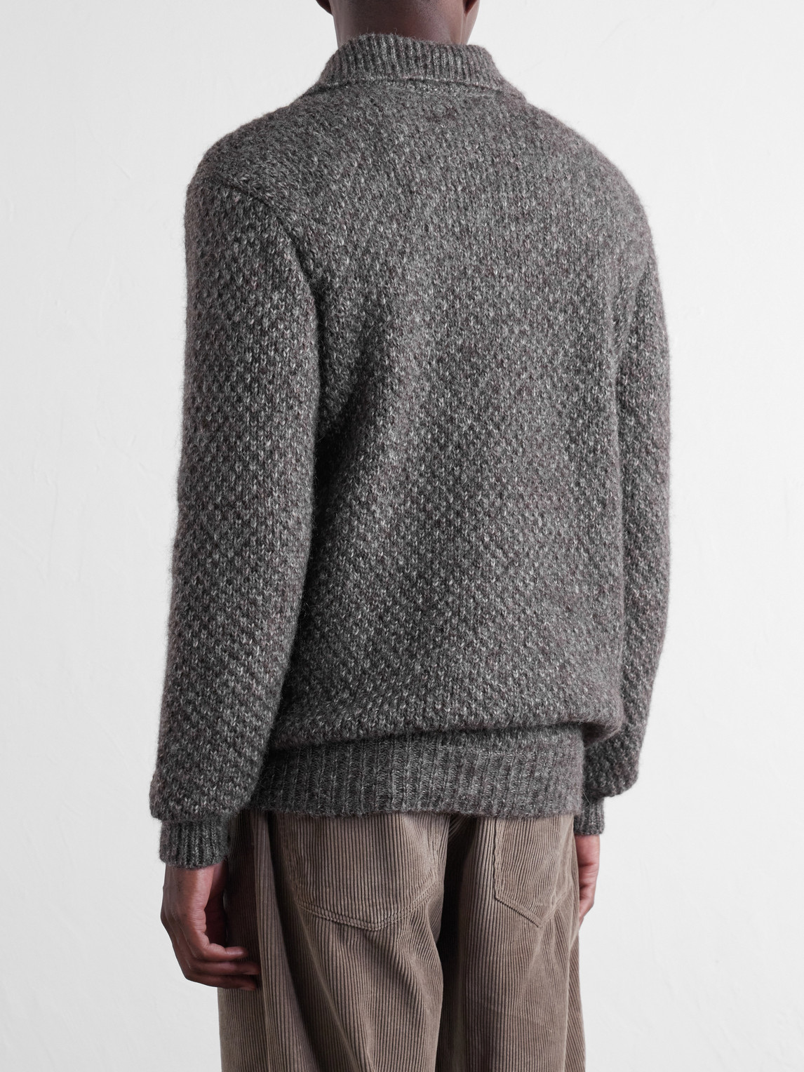 Alpaguan Alpaca And Cotton-Blend Polo Shirt
