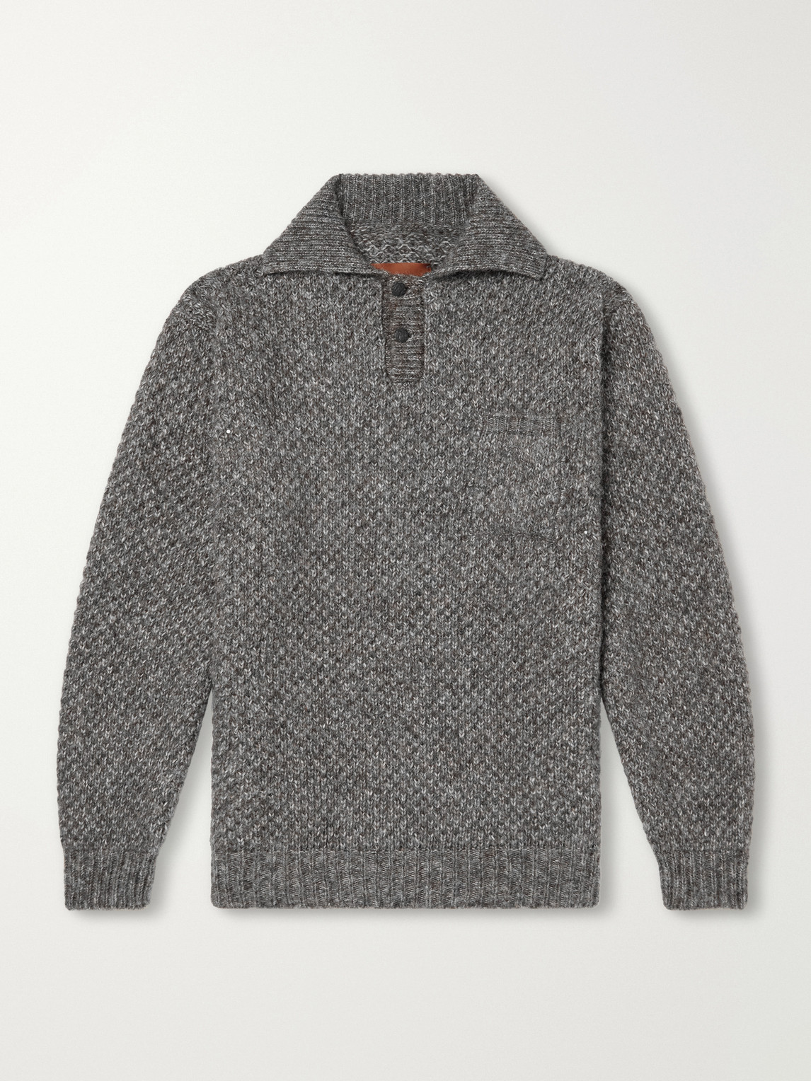 Alpaguan Alpaca And Cotton-Blend Polo Shirt