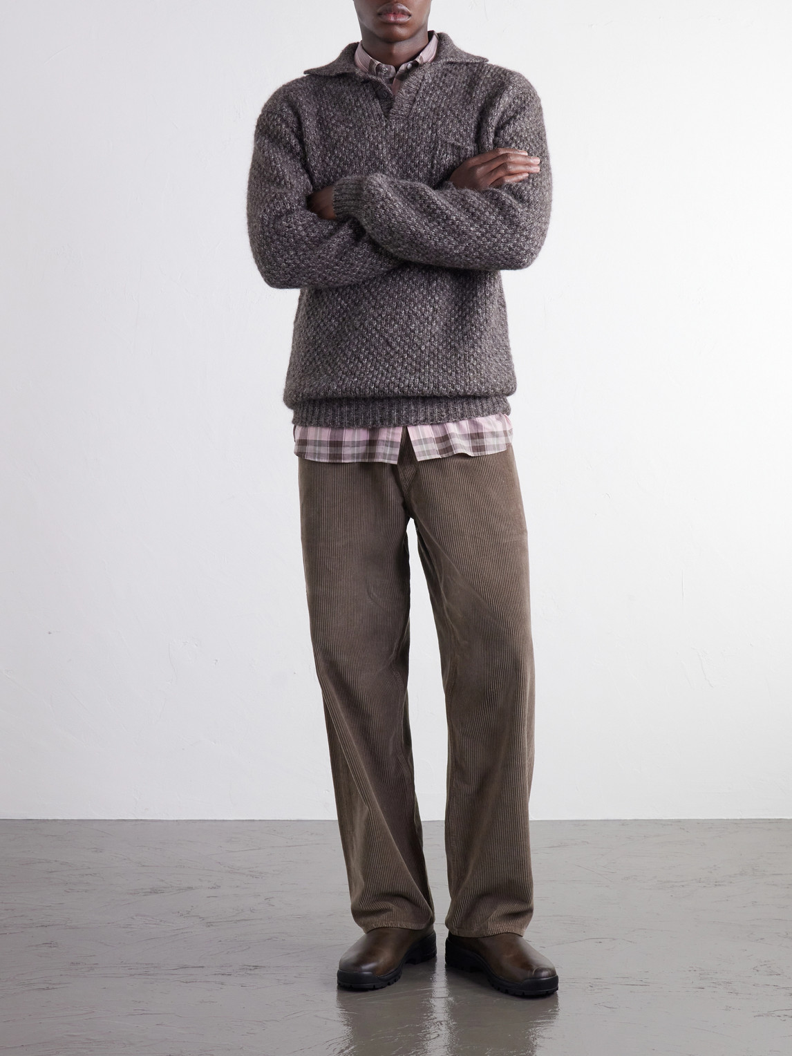 Alpaguan Alpaca And Cotton-Blend Polo Shirt