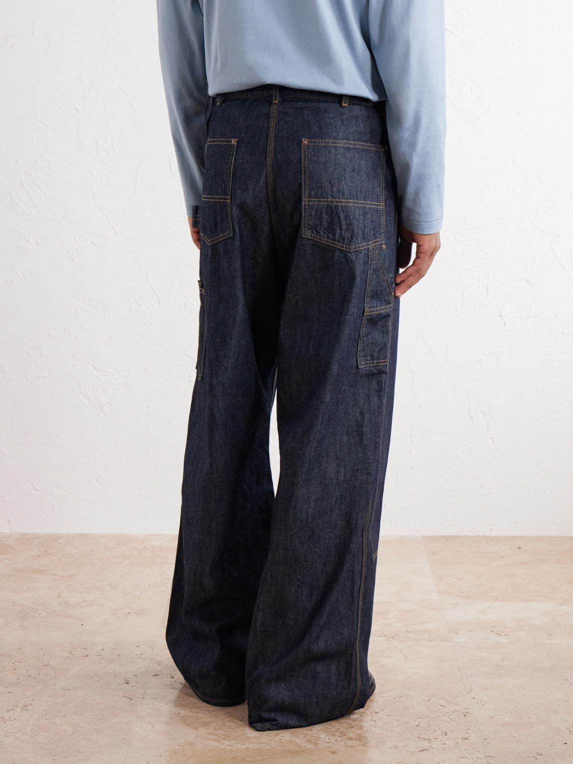 Double-Knee Wide-Leg Jeans