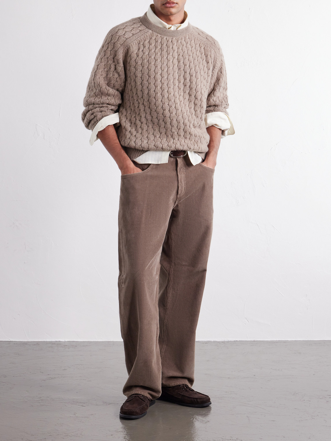 Cable-Knit Cashmere And Wool-Blend Sweater