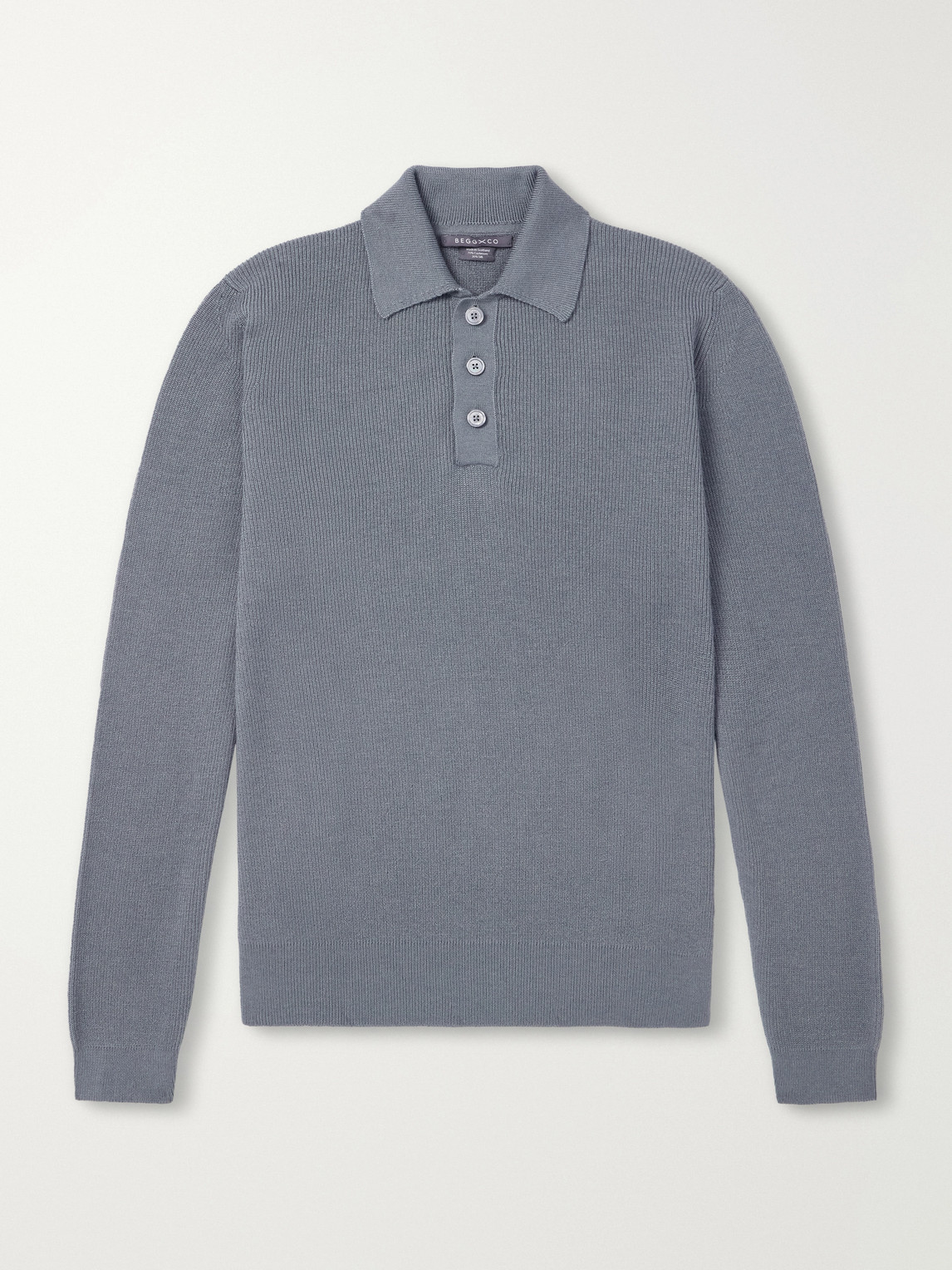Adrien Cashmere And Silk -Blend Polo Sweater