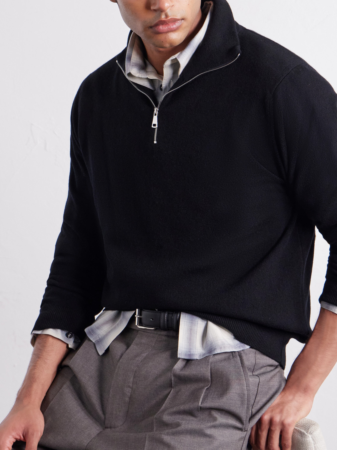 Heriot Half-Zip Cashmere Sweater