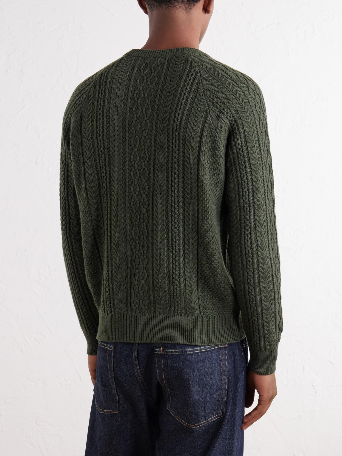 Maytime Cable-Knit Cashmere-Blend Sweater