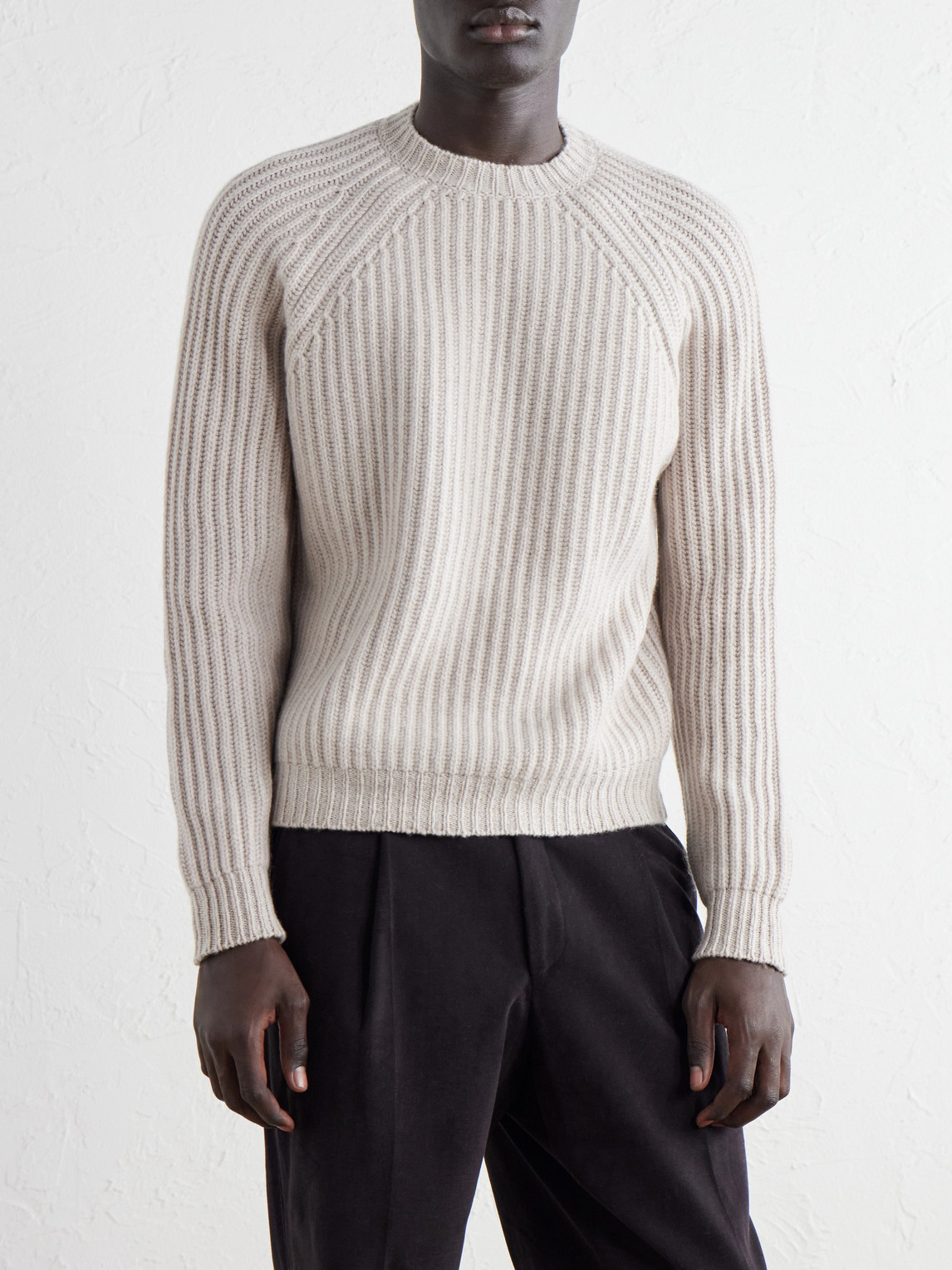 Ribbed Cashmere Sweater