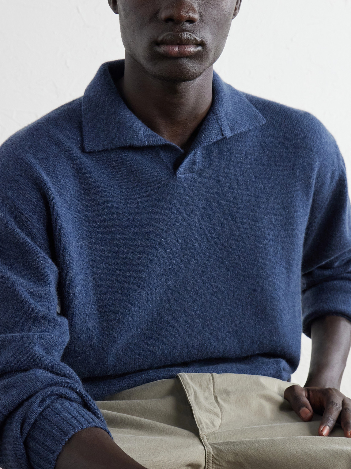 Cashmere Polo Sweater
