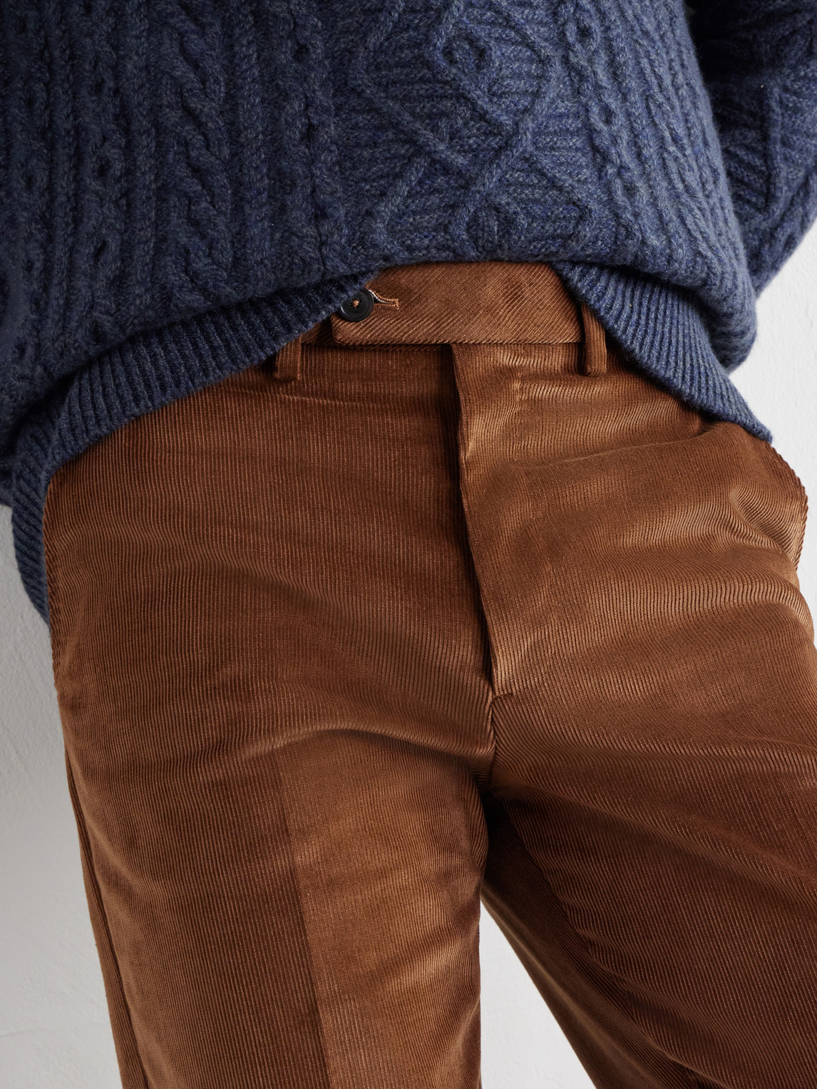 Straight-Leg Cotton-Blend Corduroy