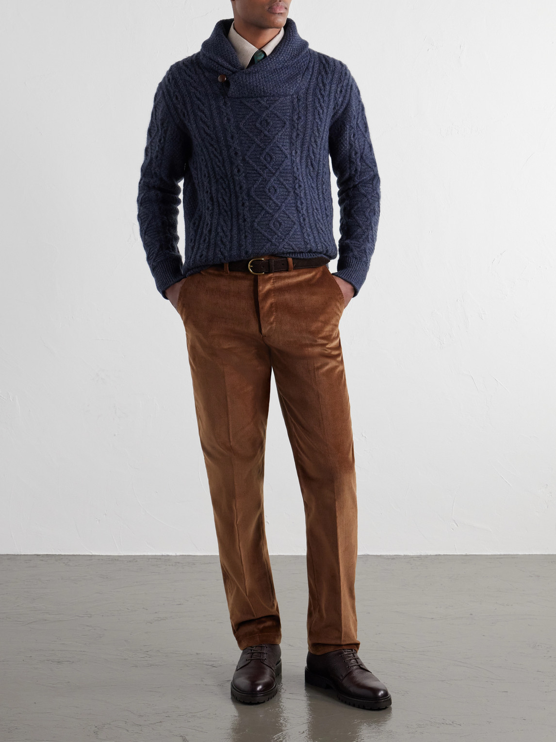 Straight-Leg Cotton-Blend Corduroy
