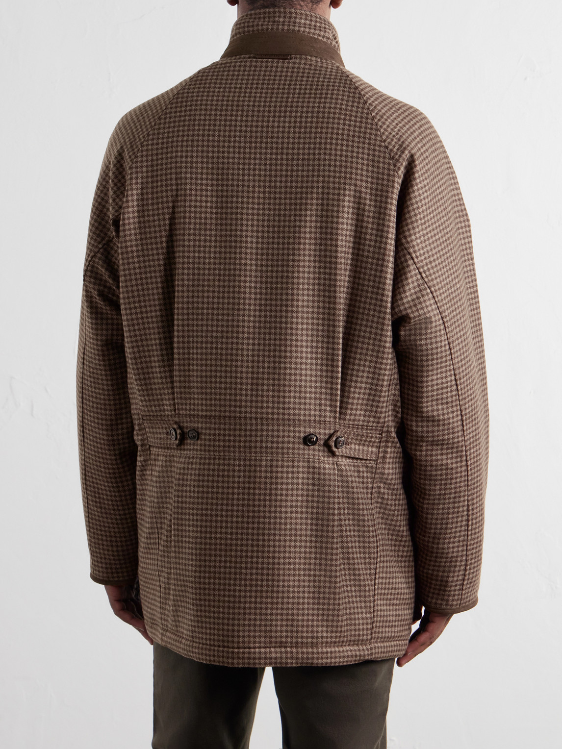 And Cashmere-Blend Tweed Field Coat