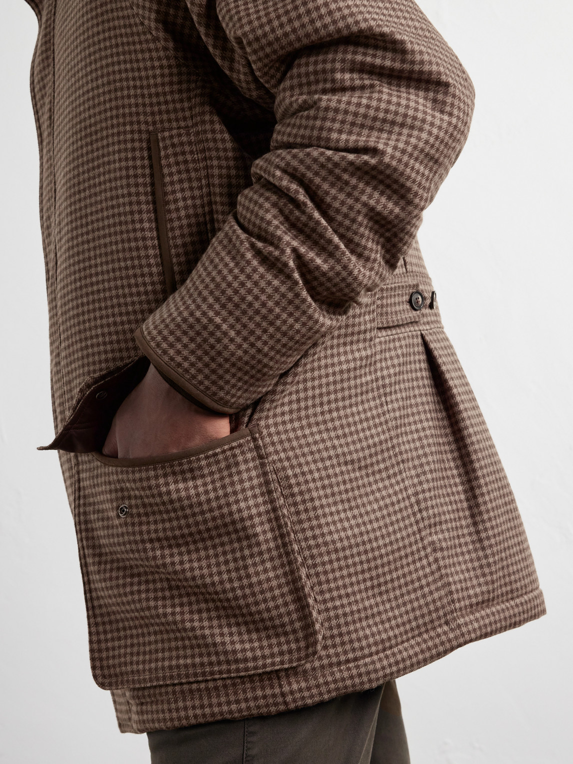And Cashmere-Blend Tweed Field Coat