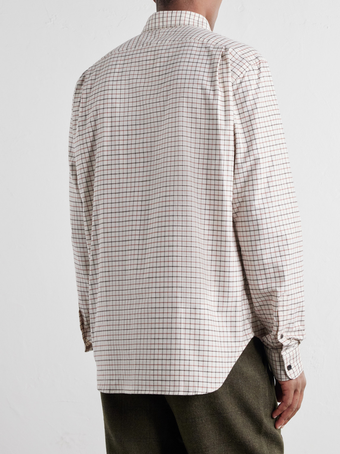 Checked Cotton-Flannel Shirt