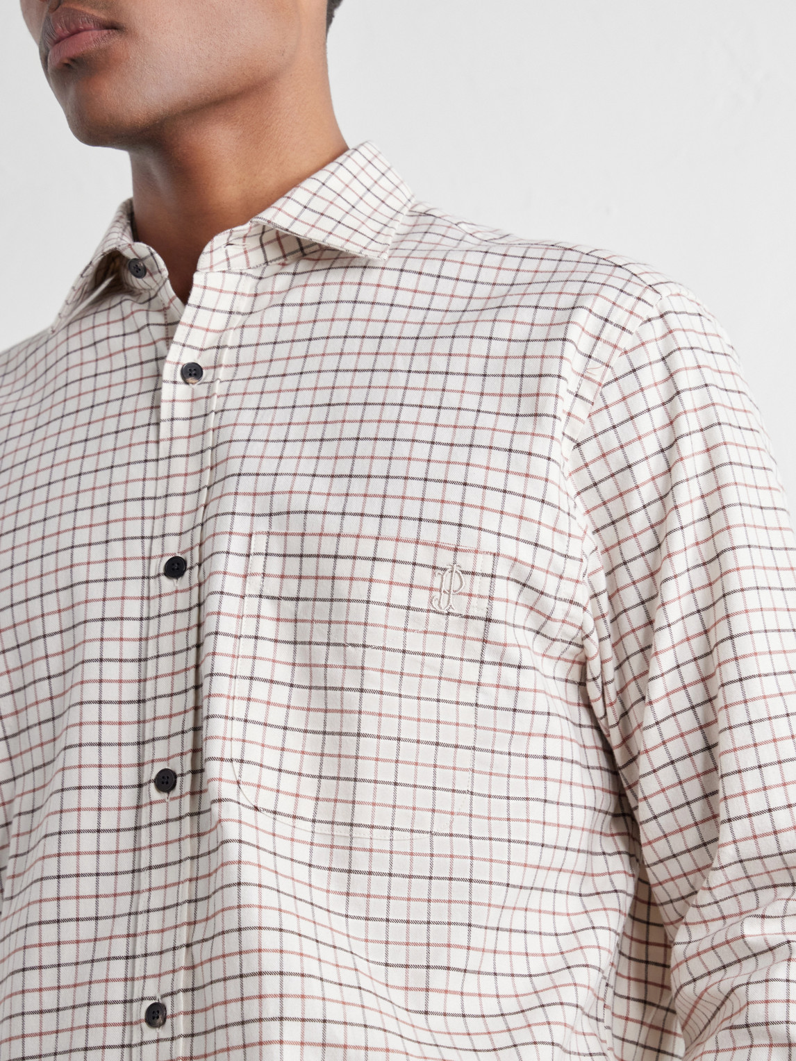 Checked Cotton-Flannel Shirt
