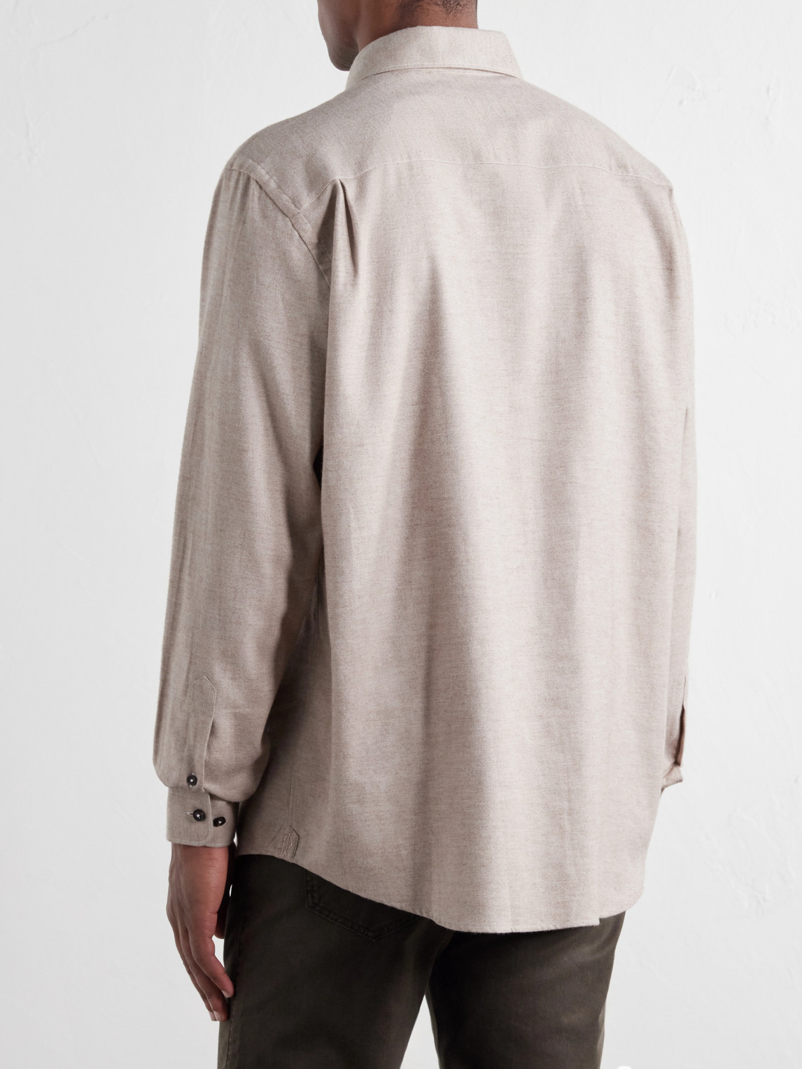 Cotton-Herringbone Shirt