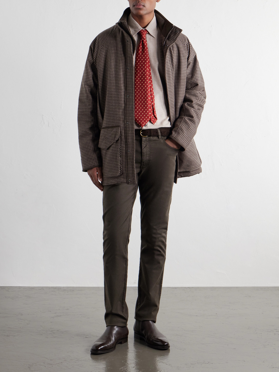 Cotton-Herringbone Shirt