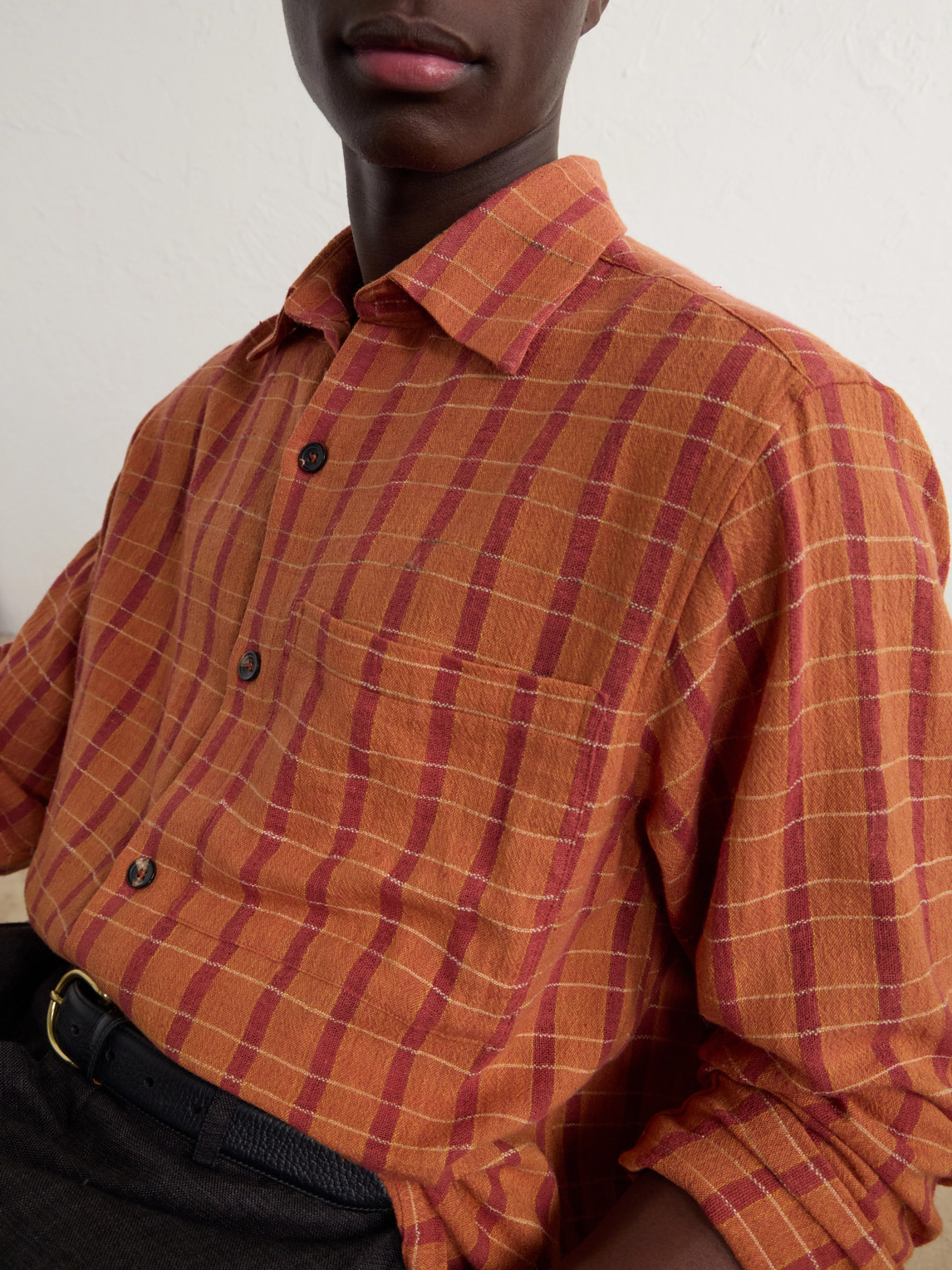 Pataudi Checked Handwoven Cotton Shirt