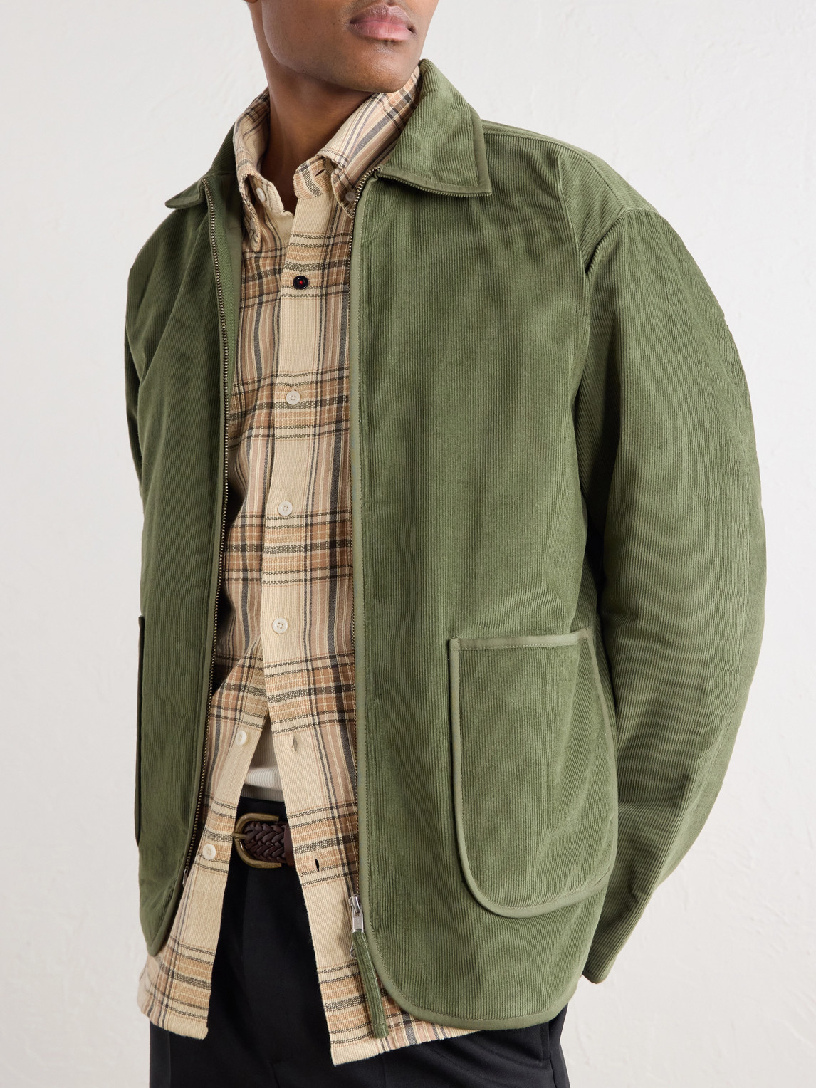 Amardeep Cotton-Corduroy Blouson Jacket