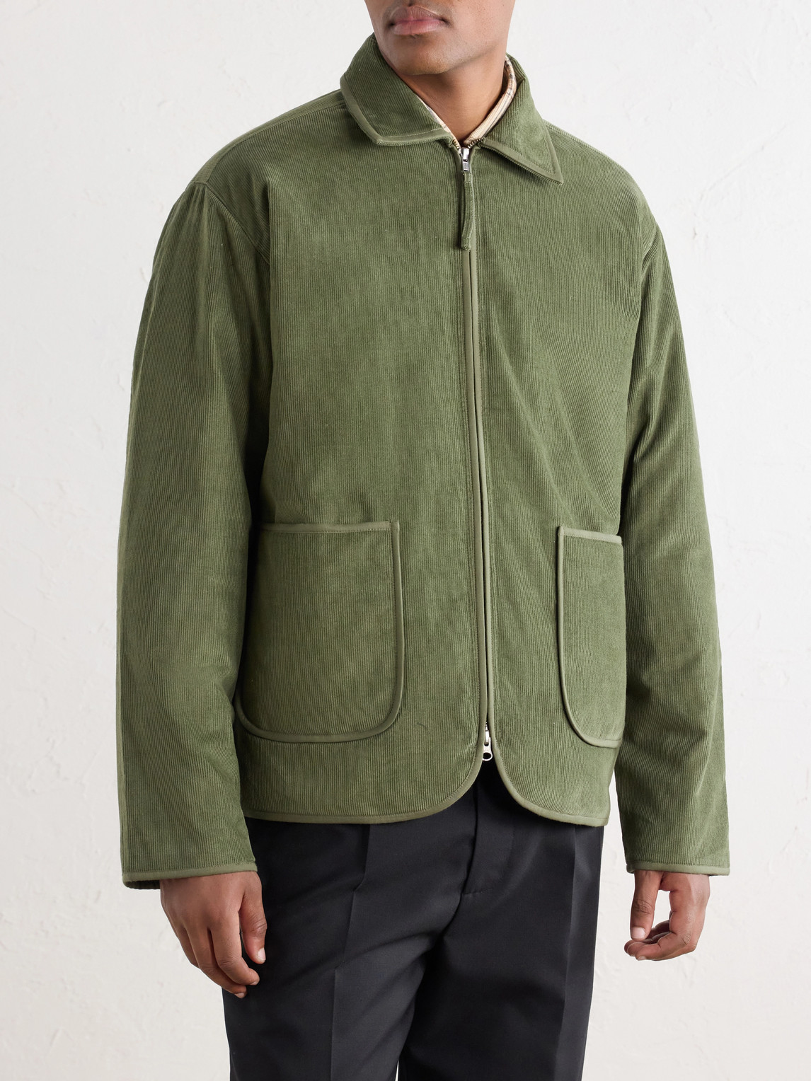 Amardeep Cotton-Corduroy Blouson Jacket