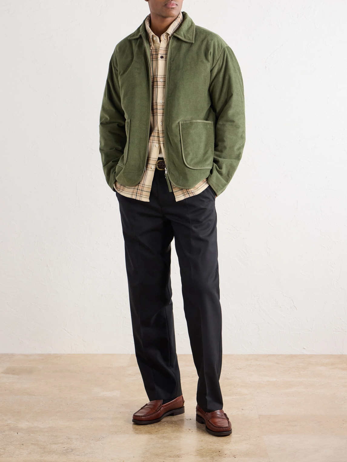Amardeep Cotton-Corduroy Blouson Jacket