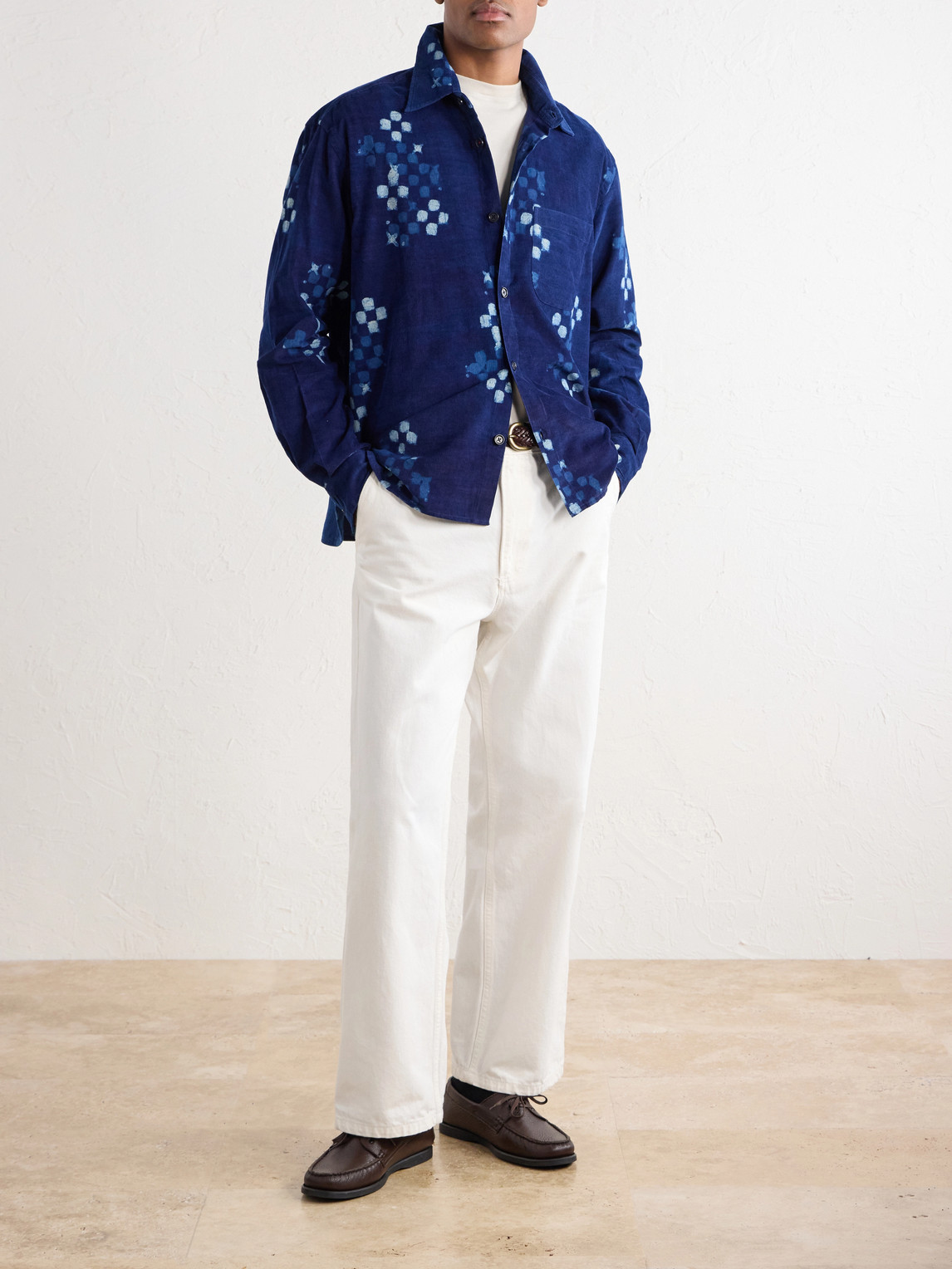 Luis Printed Cotton-Corduroy Shirt