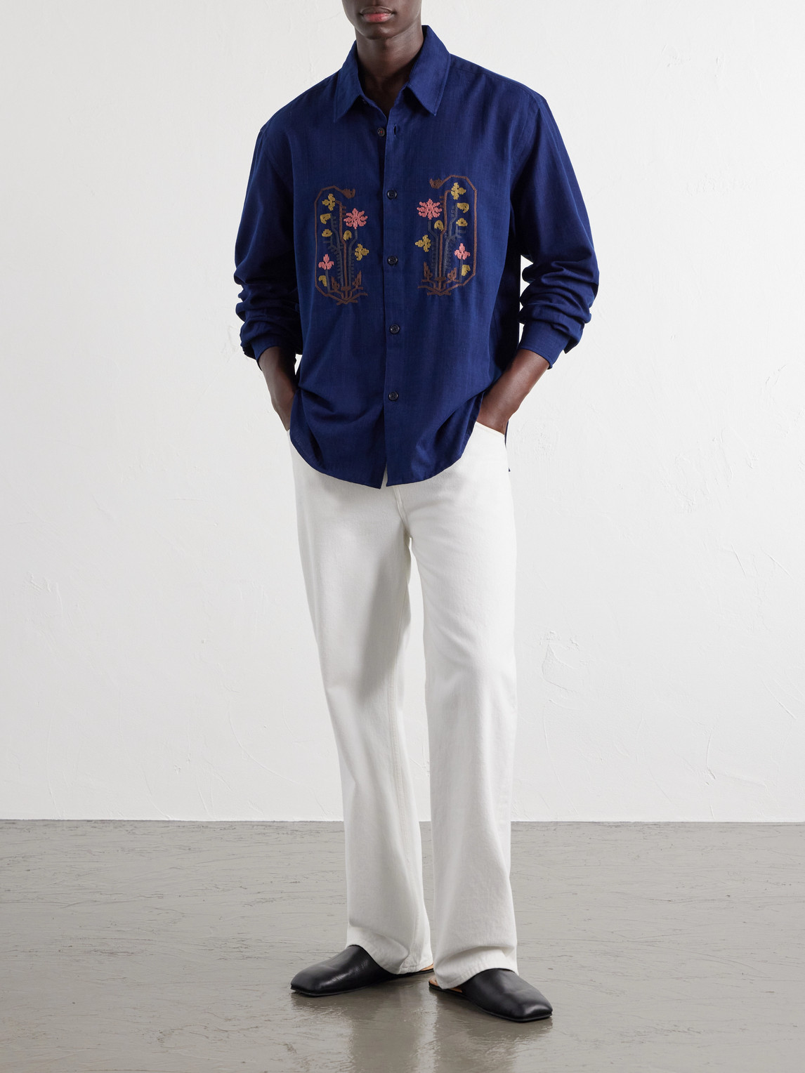 Luis Embroidered Cotton Shirt