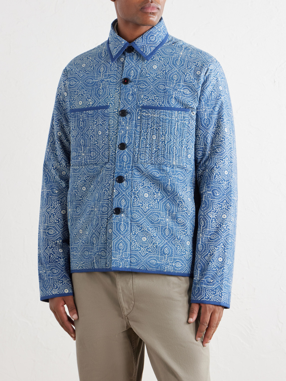 Wynton Printed Cotton Blouson Jacket