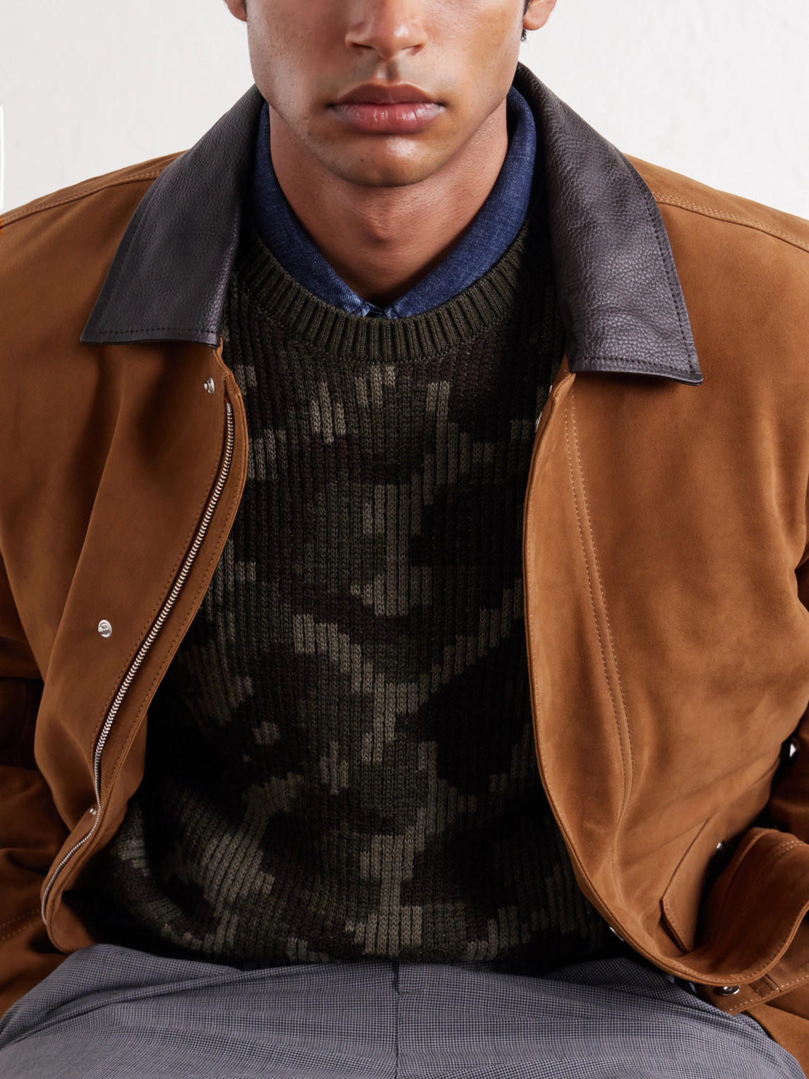Aimé Leon Dore - Camouflage-Ribbed Sweater