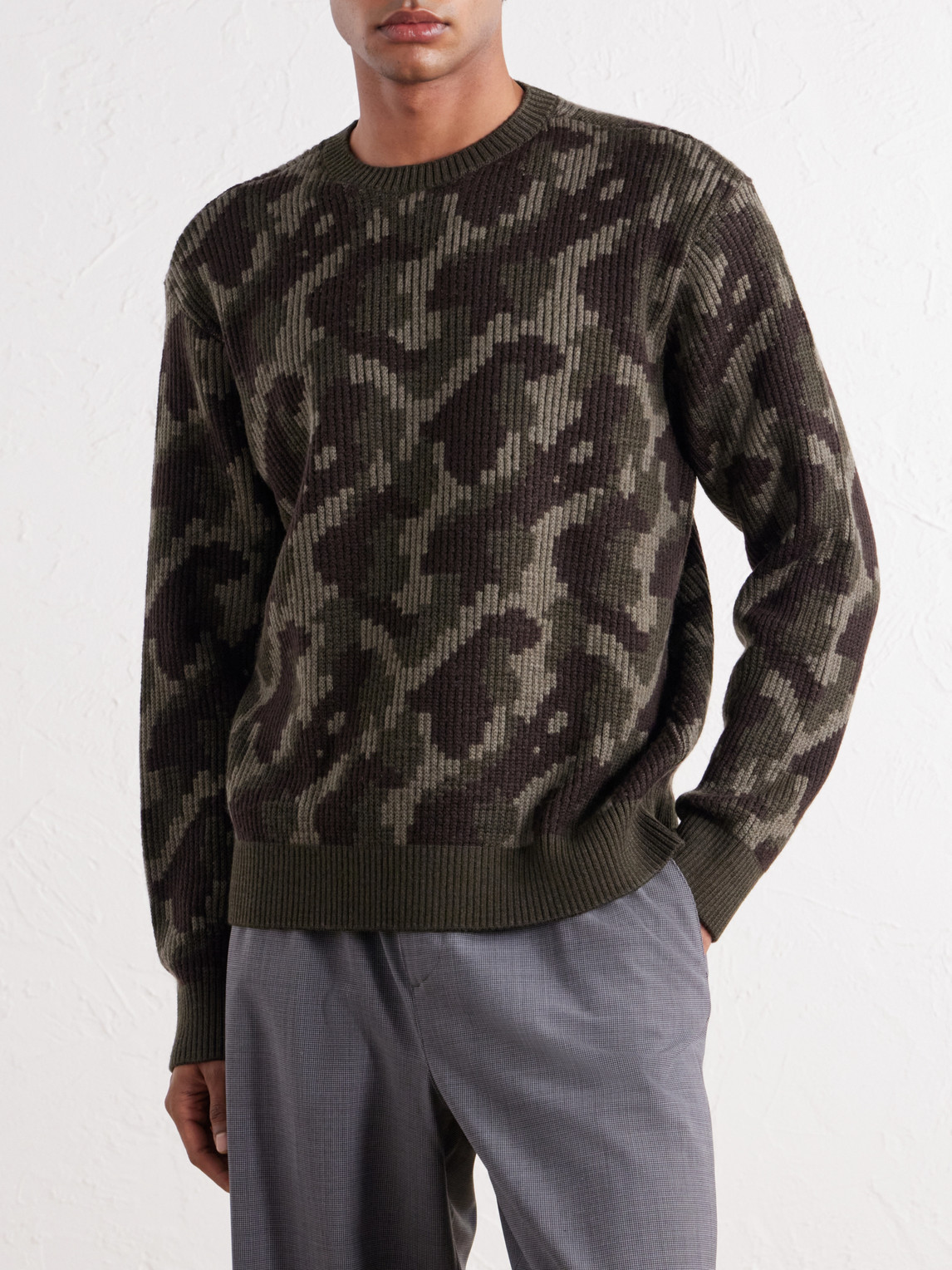 Aimé Leon Dore - Camouflage-Ribbed Sweater