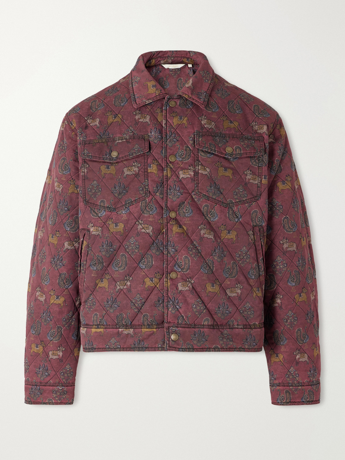 Aimé Leon Dore Printed Quilted Shell Jacket In Multi
