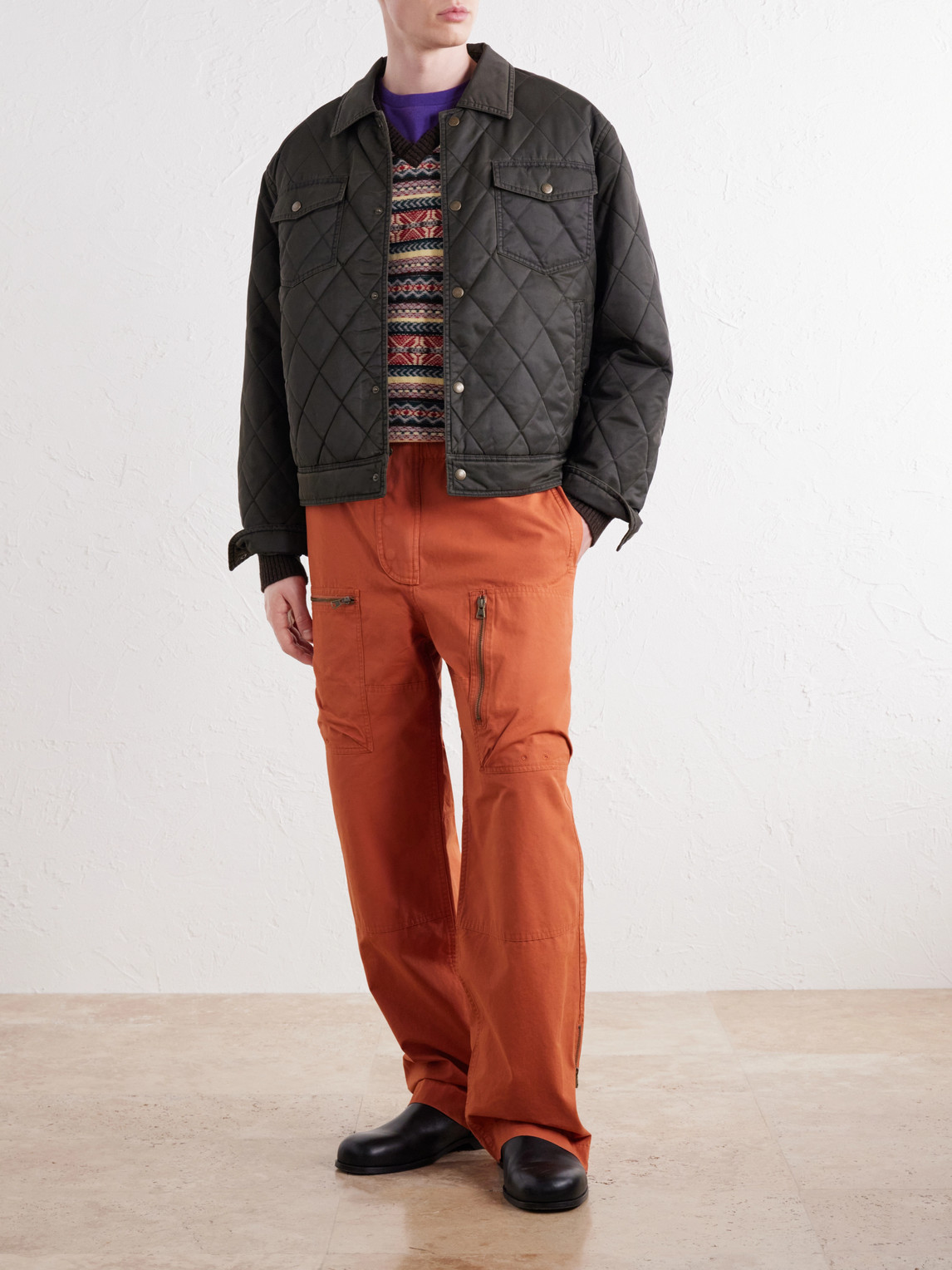 Aimé Leon Dore - Aviator Straight-Leg Cotton-Canvas Trousers