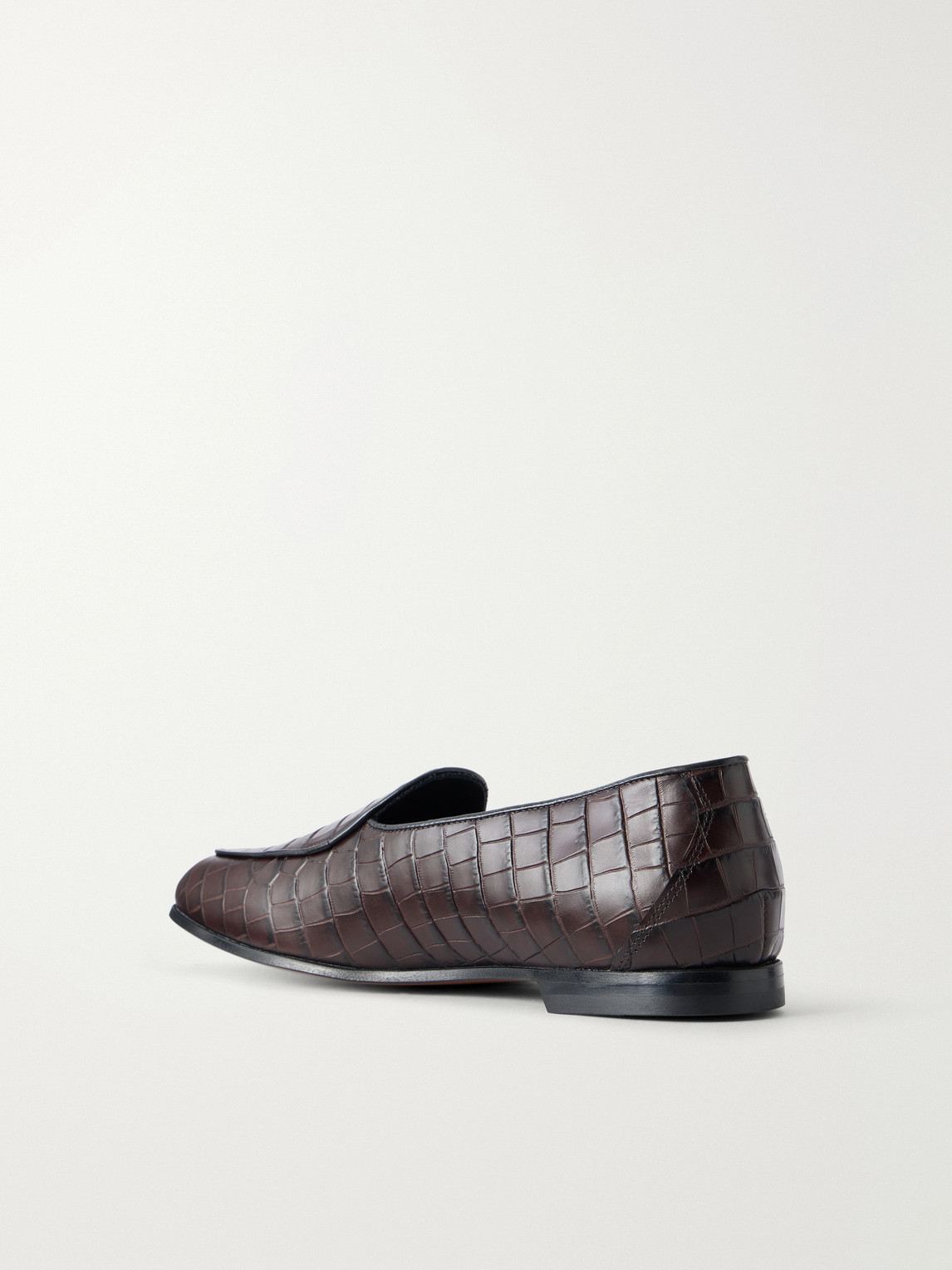 Aimé Leon Dore - Logo-Embellished Croc-Effect Loafers