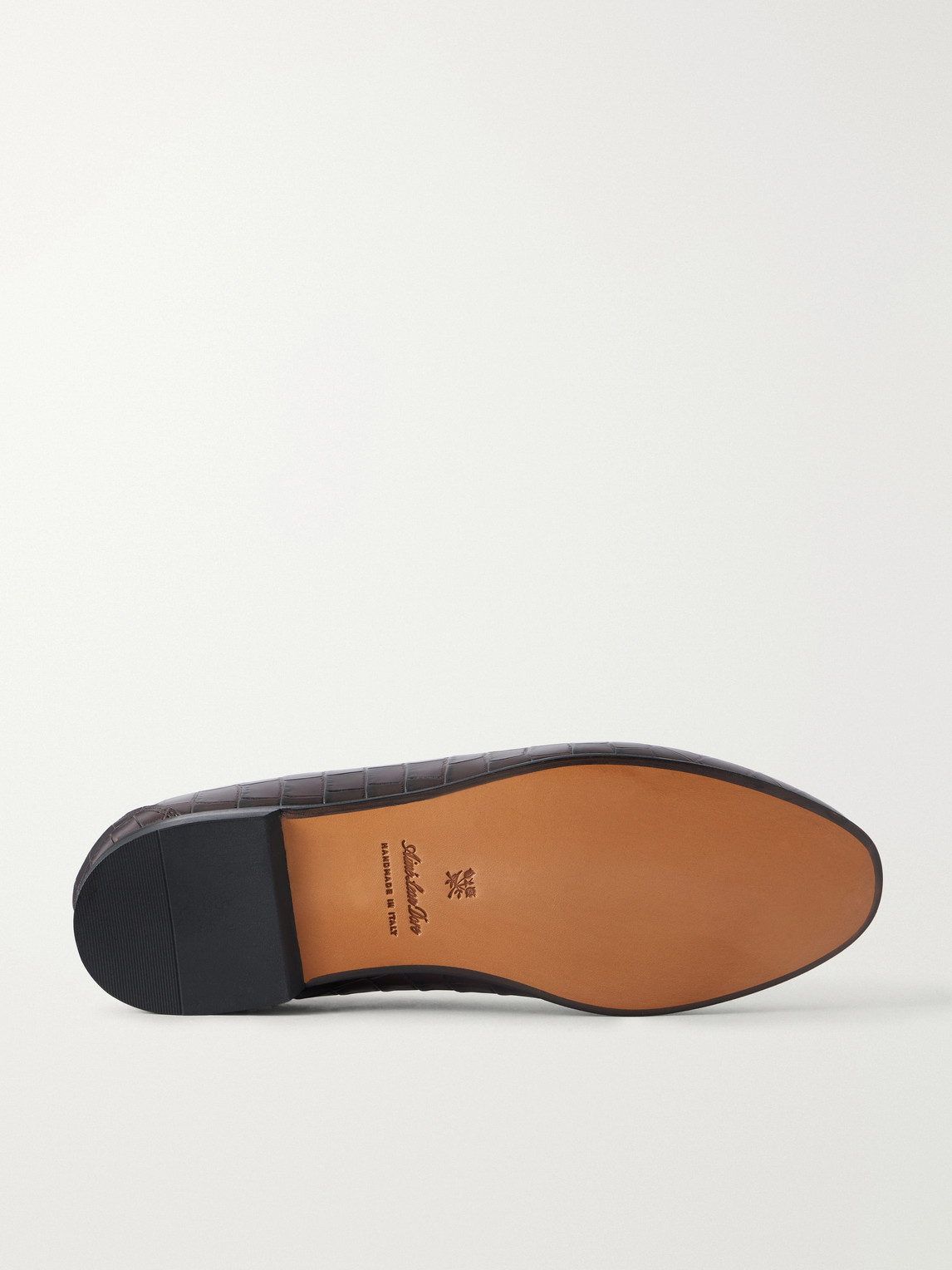 Aimé Leon Dore - Logo-Embellished Croc-Effect Loafers