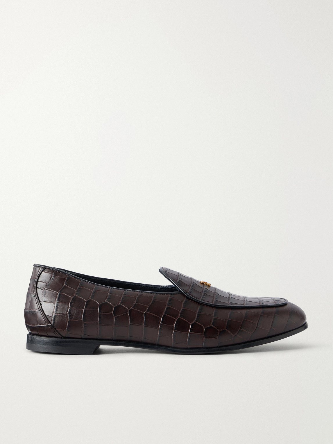 Aimé Leon Dore - Logo-Embellished Croc-Effect Loafers