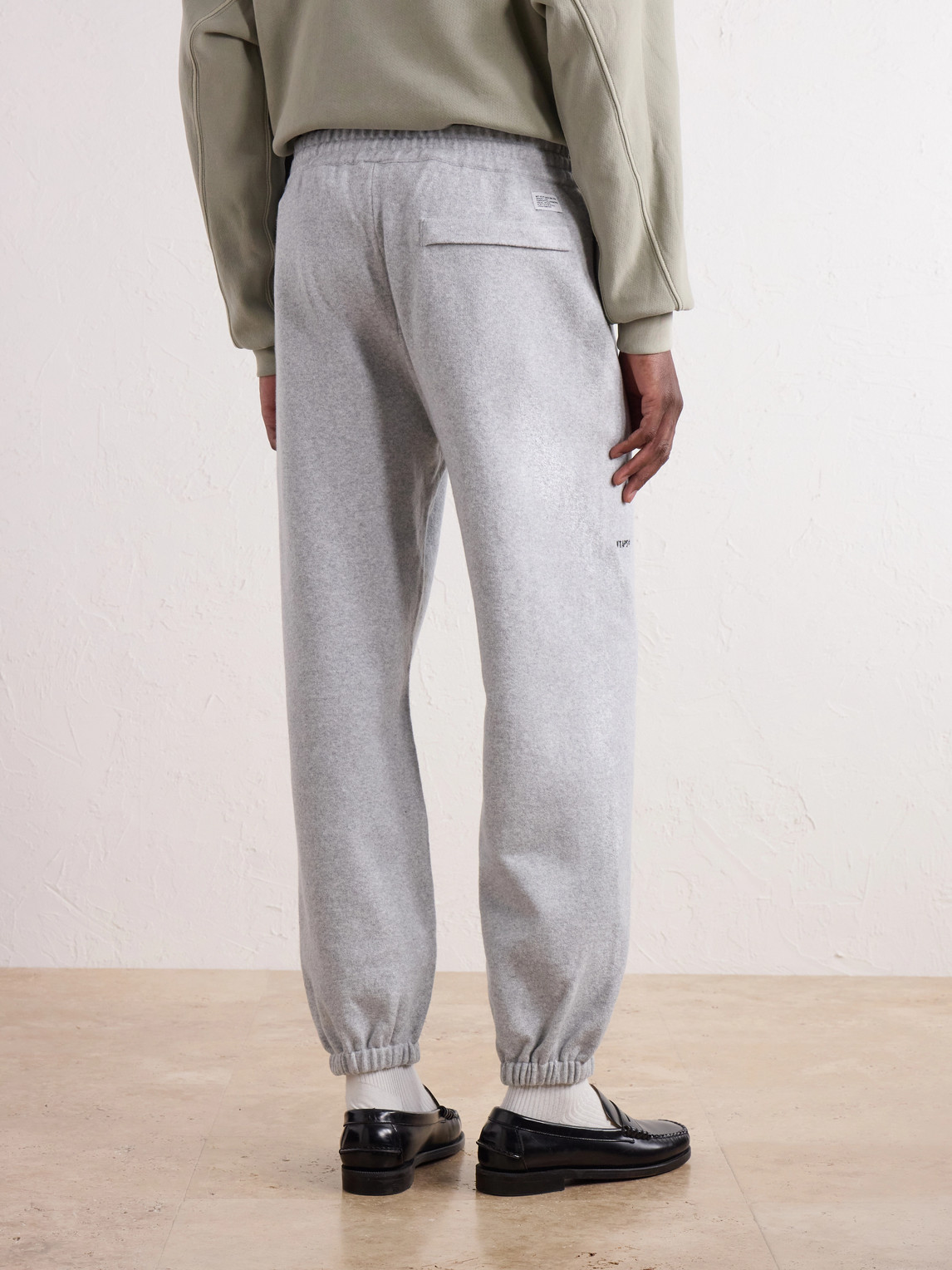 Tapered Logo-Embroidered Cotton-Blend Jersey Sweatpants