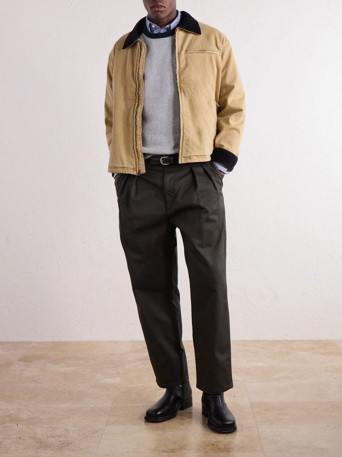 Ian Logo-Embroidered Cotton-Blend Sweater
