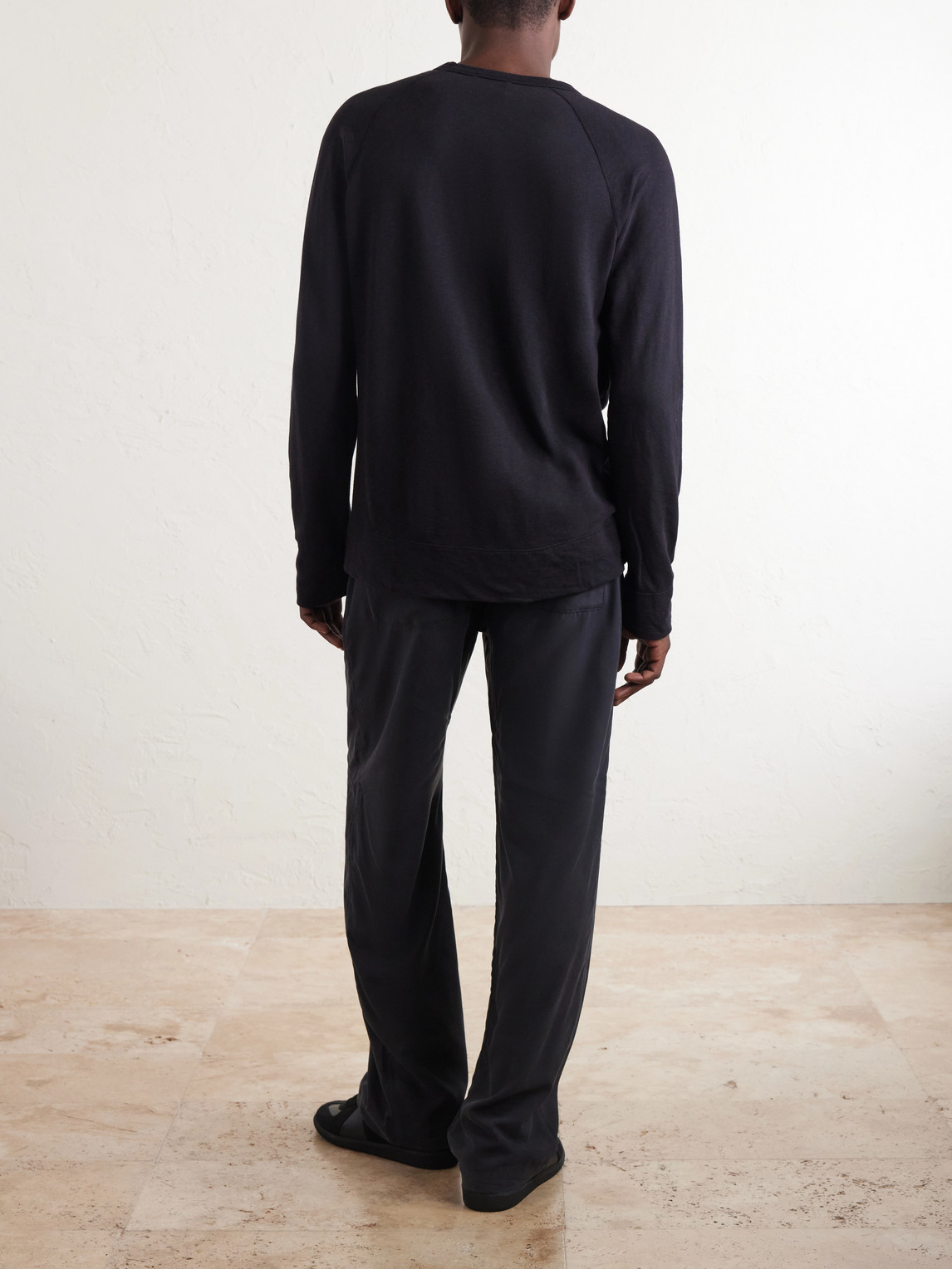 Garment-Dyed Loopback Supima Cotton-Jersey Sweatshirt