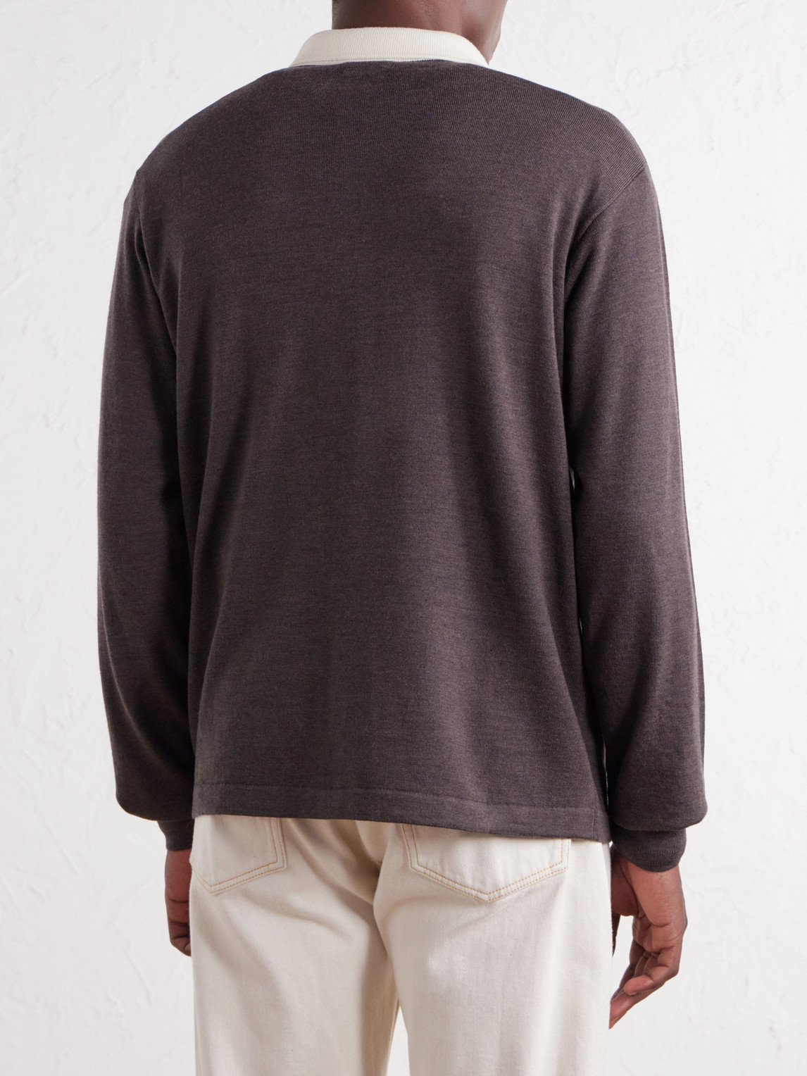 Merino Wool-Jersey Polo Shirt