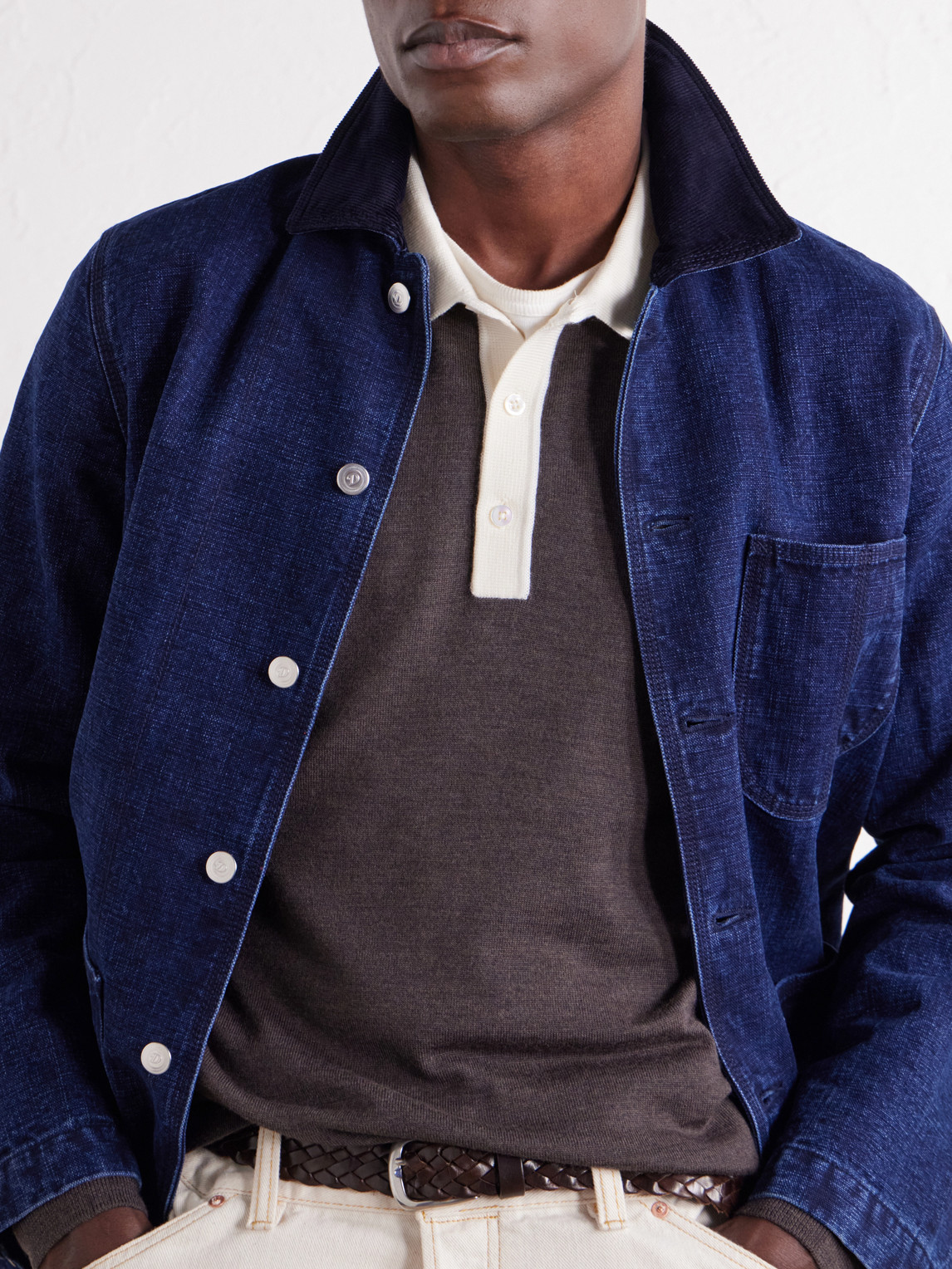 Merino Wool-Jersey Polo Shirt