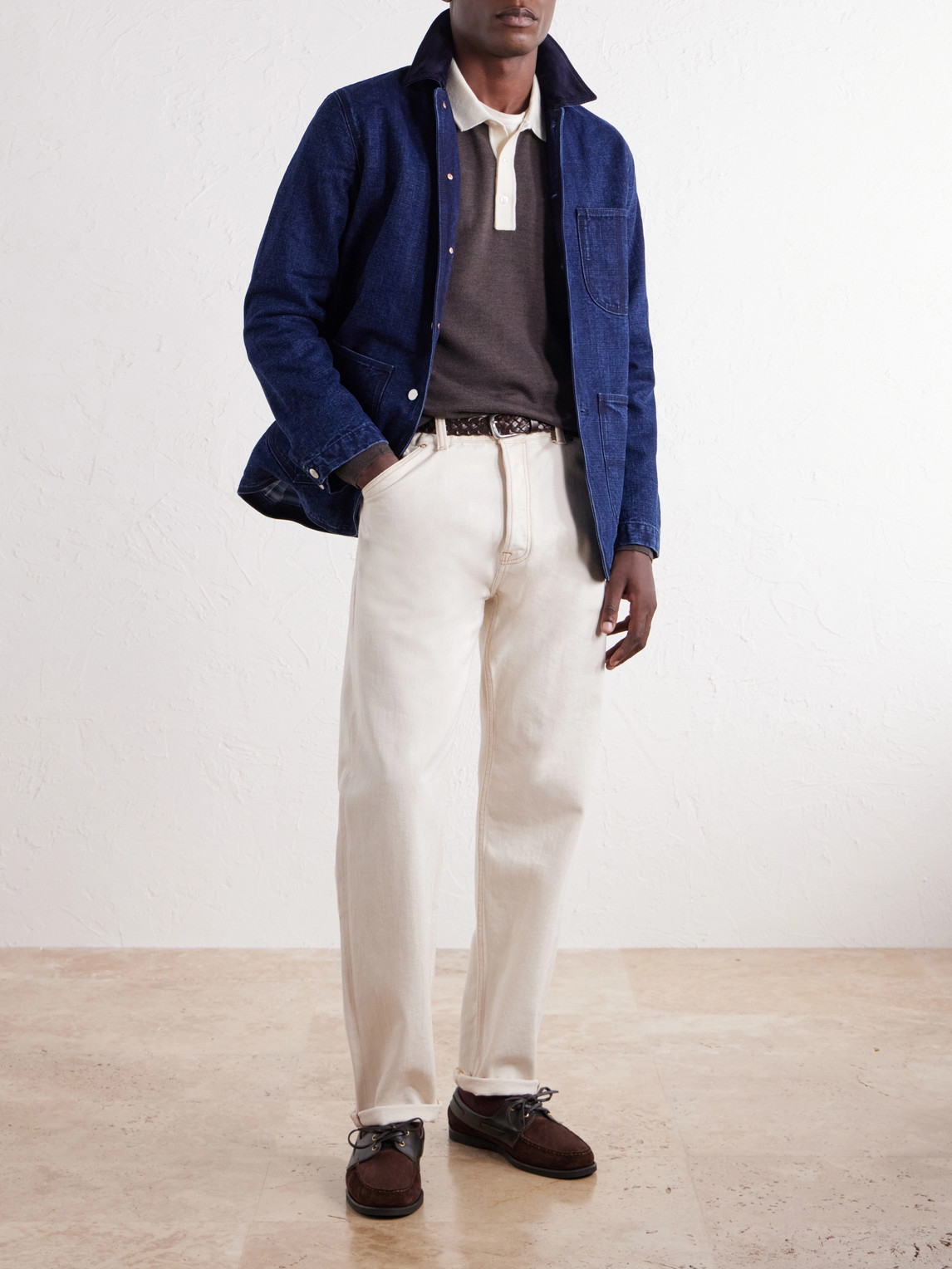 Merino Wool-Jersey Polo Shirt
