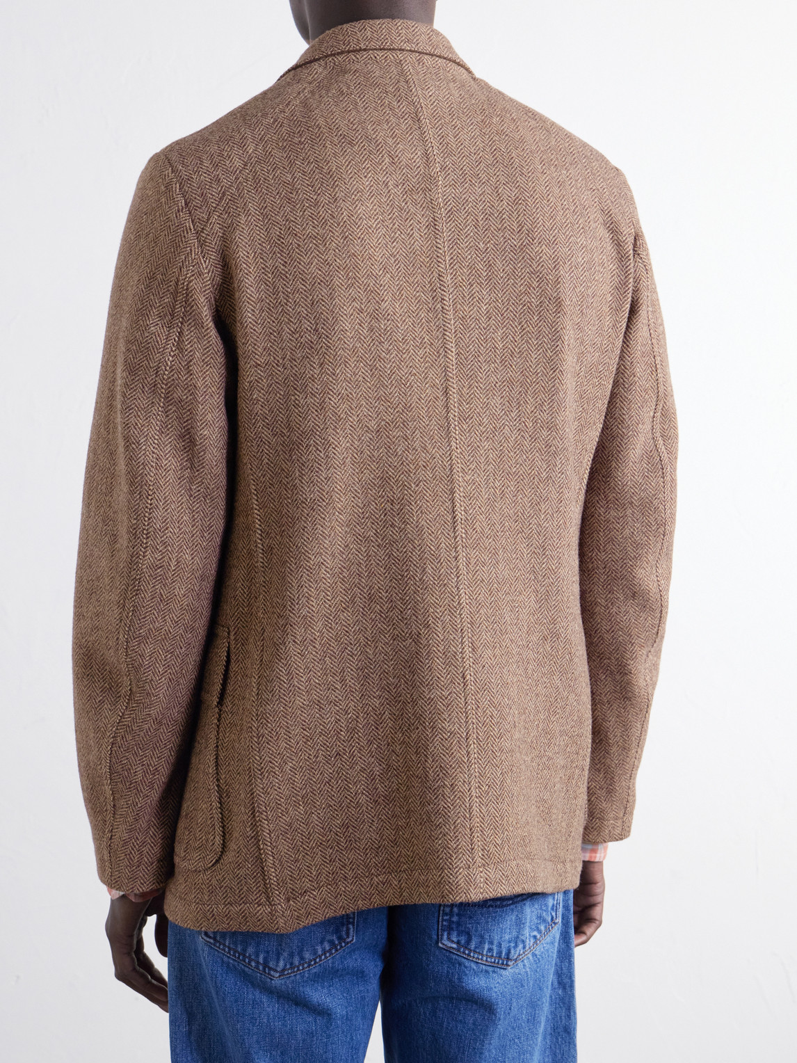 Games Herringbone Virgin Wool-Tweed Blazer