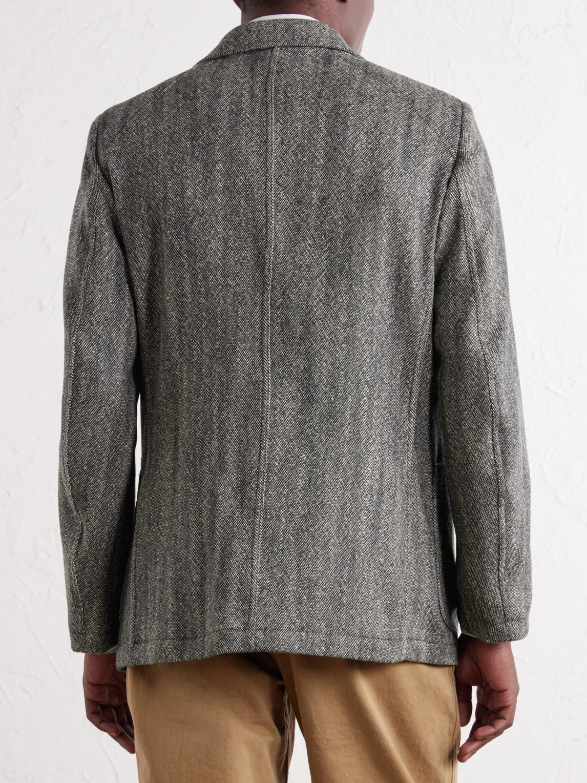 Western Games Mélange Virgin Wool-Tweed Blazer