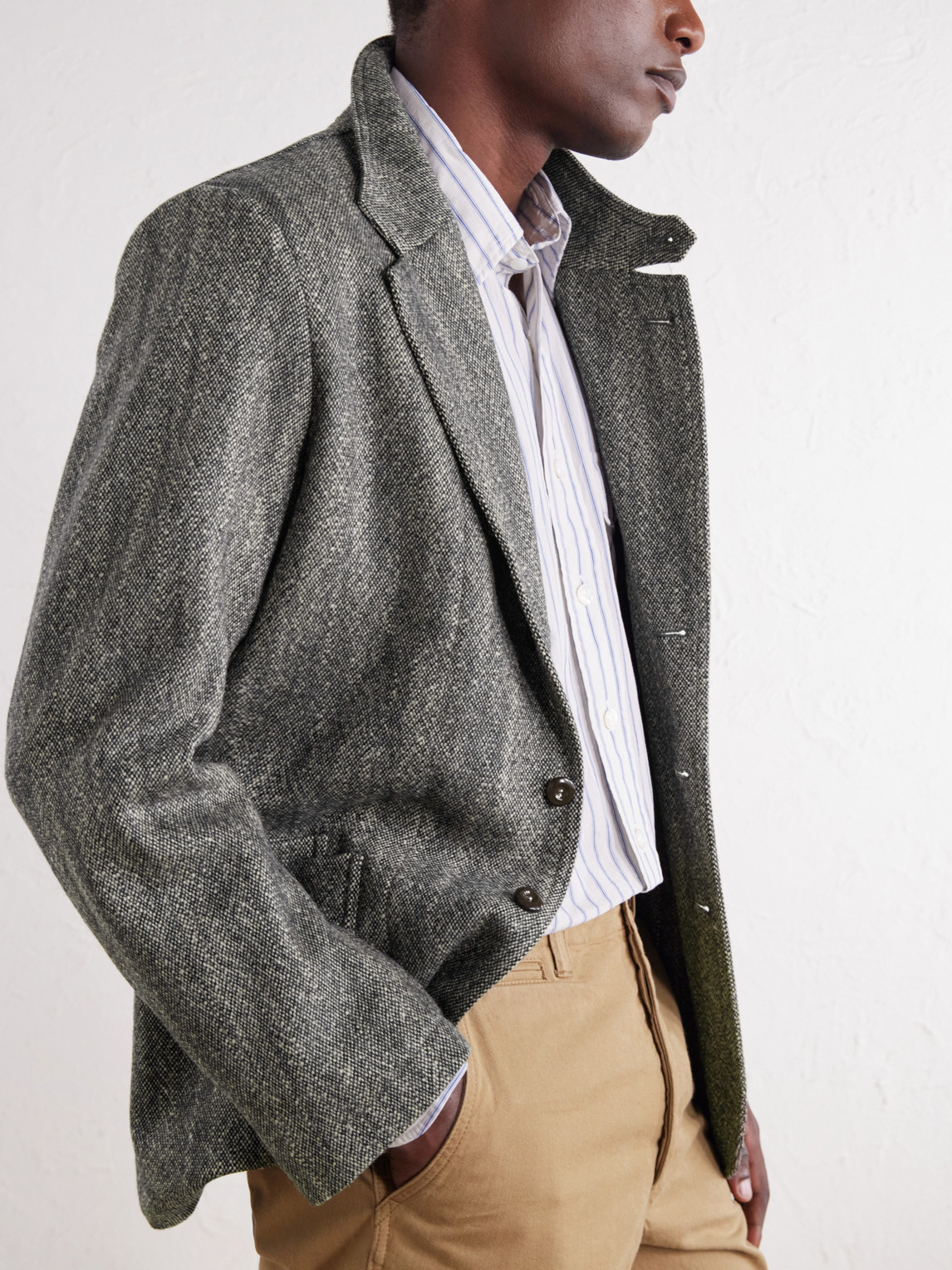Western Games Mélange Virgin Wool-Tweed Blazer