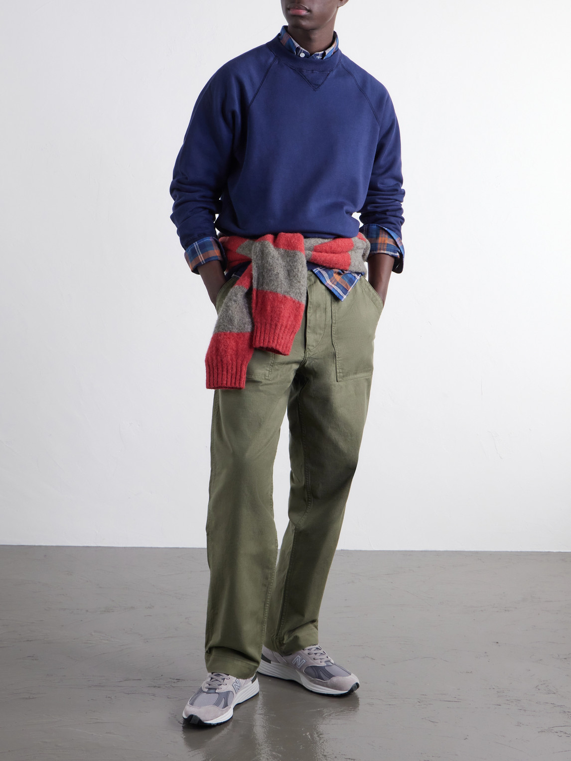 Garment-Washed Cotton-Jersey Sweatshirt