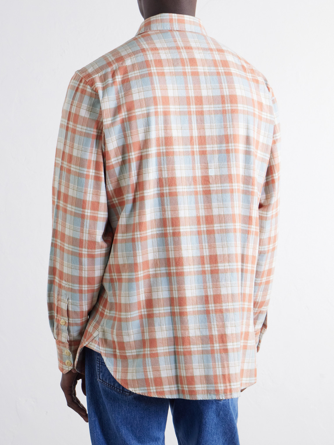 Checked Brushed Cotton-Flannel Shirt